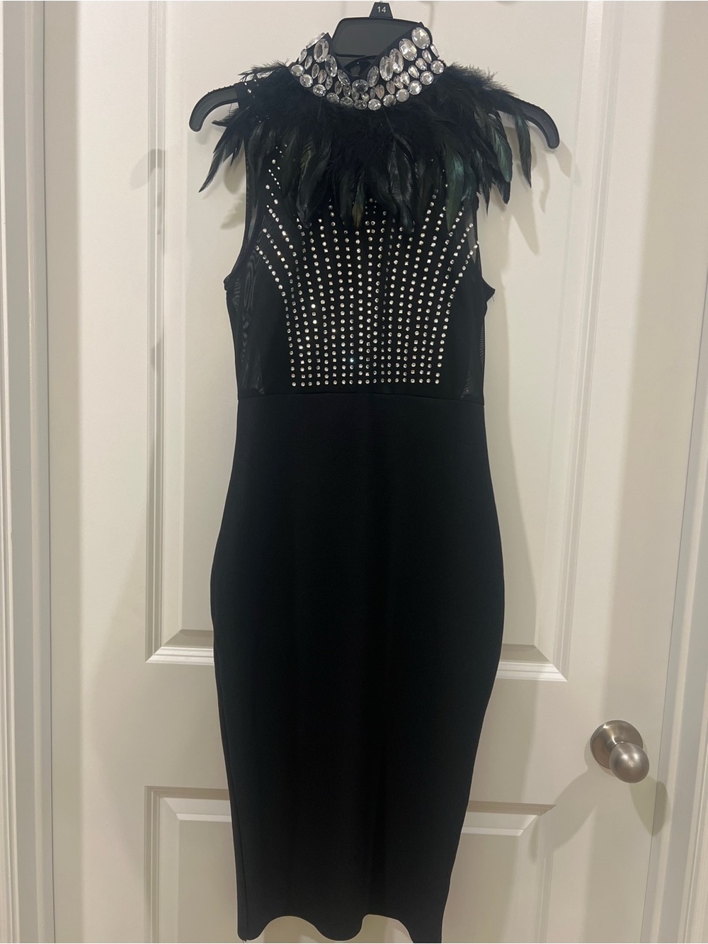 It could be love rhinestone black dress - Picture 5 of 6